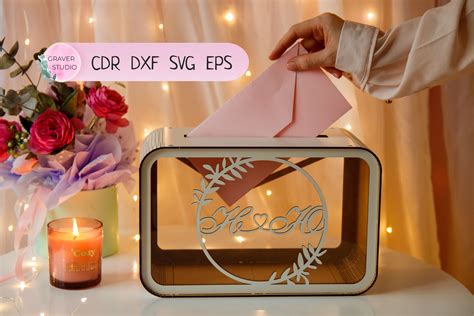Download 229+ wedding card box svg Easy Edite